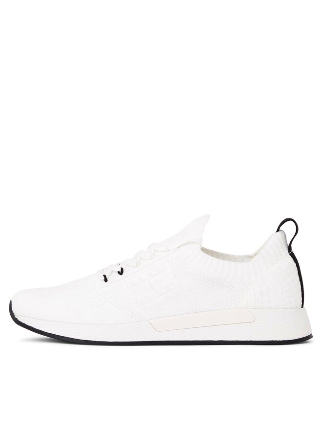 Tommy Hilfiger Sneakersy Tommy Hilfiger Tjm Elevated Runner Knitted EM0EM01382 Écru