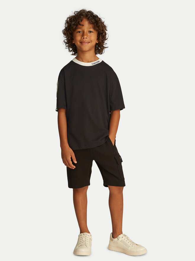 Calvin Klein Jeans Calvin Klein Jeans T-Shirt Embro Tape IB0IB02457 Schwarz Regular Fit