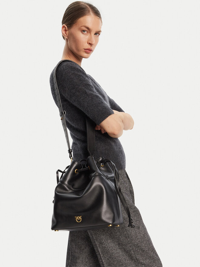 PINKO Geantă PINKO Secchiello Classic Al 25-26 PLTT 104305 A0QO Negru