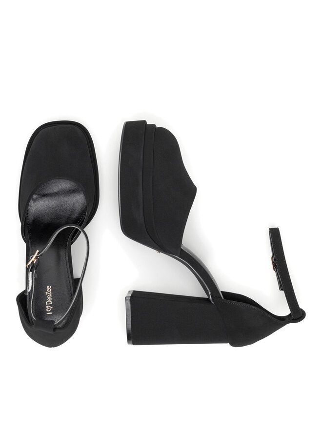 DeeZee Czółenka DeeZee LW85478-6 Czarny