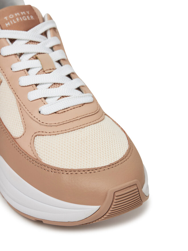 Tommy Hilfiger Sneakersy Tommy Hilfiger Th Chunky Runner FW0FW08474 Beżowy
