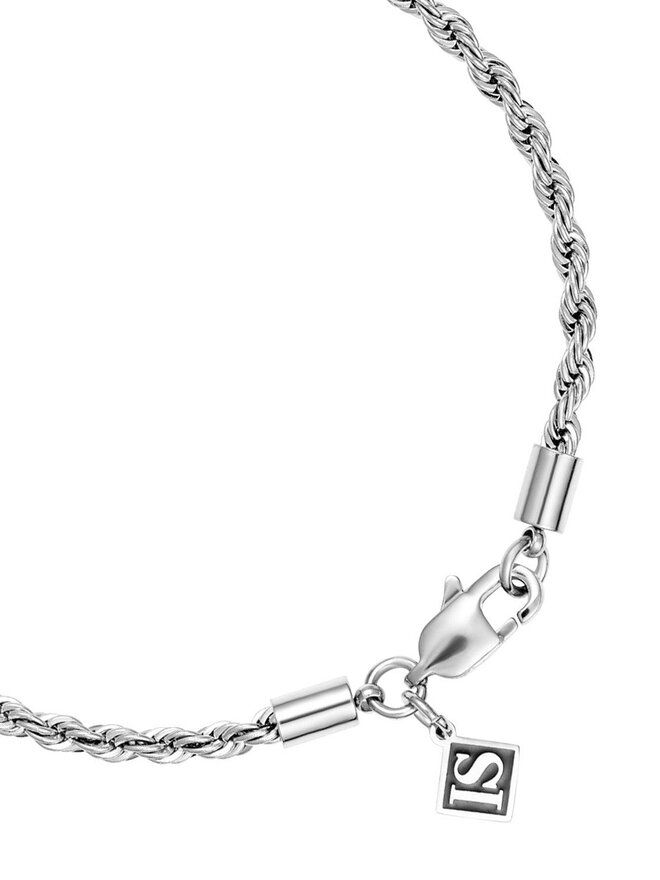 ICED STUFF Pulsera ICED STUFF Rope Oro blanco