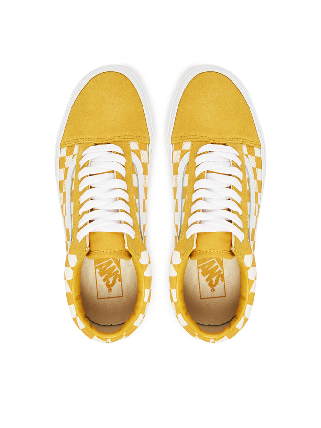 Vans Sneakers aus Stoff Vans Old Skool Checkerboard VN000DB3ZX71 Gelb