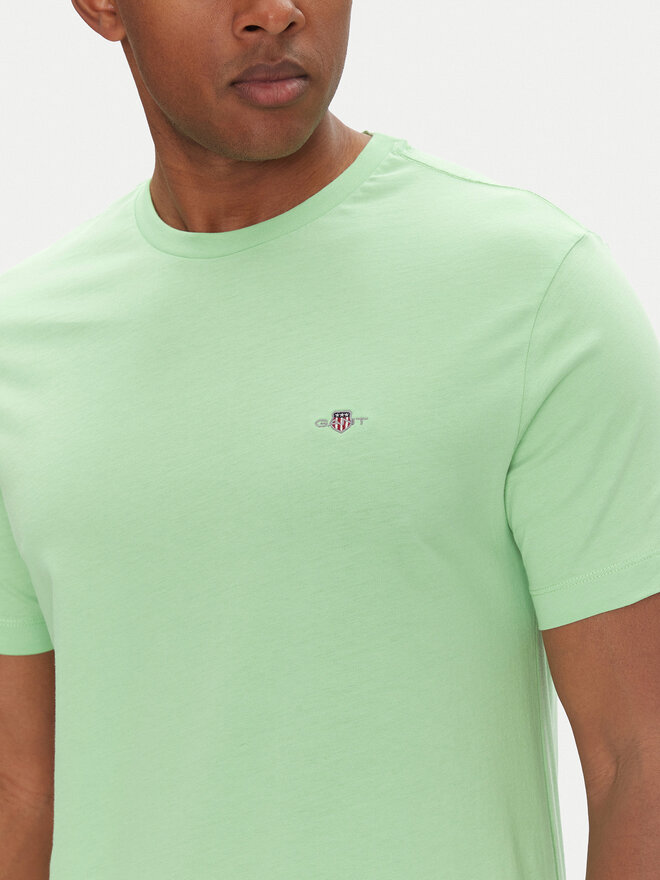Gant Gant Футболка Shield 2003184 Зелений Regular Fit