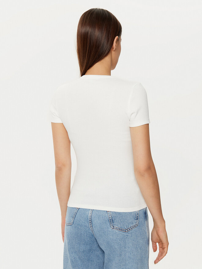 Tommy Jeans Tommy Jeans Marškinėliai DW0DW20463 Balta Slim Fit