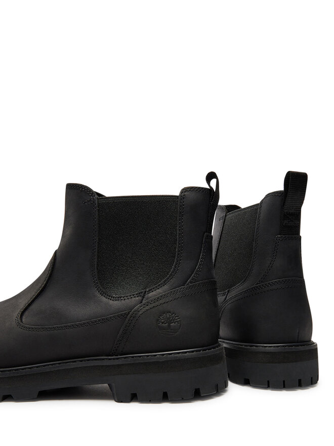 Timberland Μποτάκια με λάστιχο Timberland Britton Road Mid Chelsea TB0A6A4WW021 Μαύρο