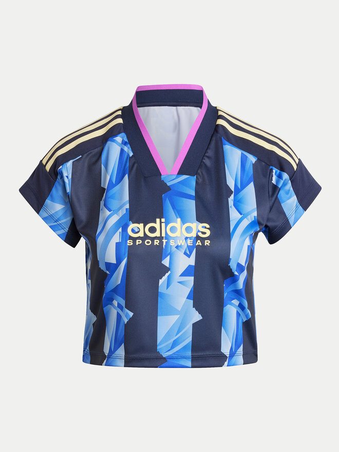 adidas adidas Marškinėliai Tiro Cut 3-Stripes IX3728 Mėlyna Slim Fit
