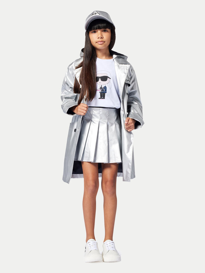 KARL LAGERFELD Шапка с козирка KARL LAGERFELD Z30392 Сив