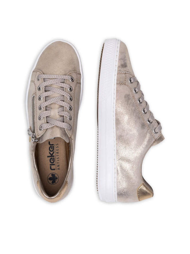 Rieker Sneakersy Rieker L59L8-62 Złoty