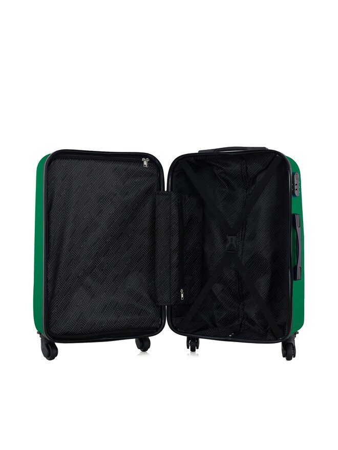Semi Line Μεσαία Βαλίτσα Semi Line T5622-4 Πράσινο