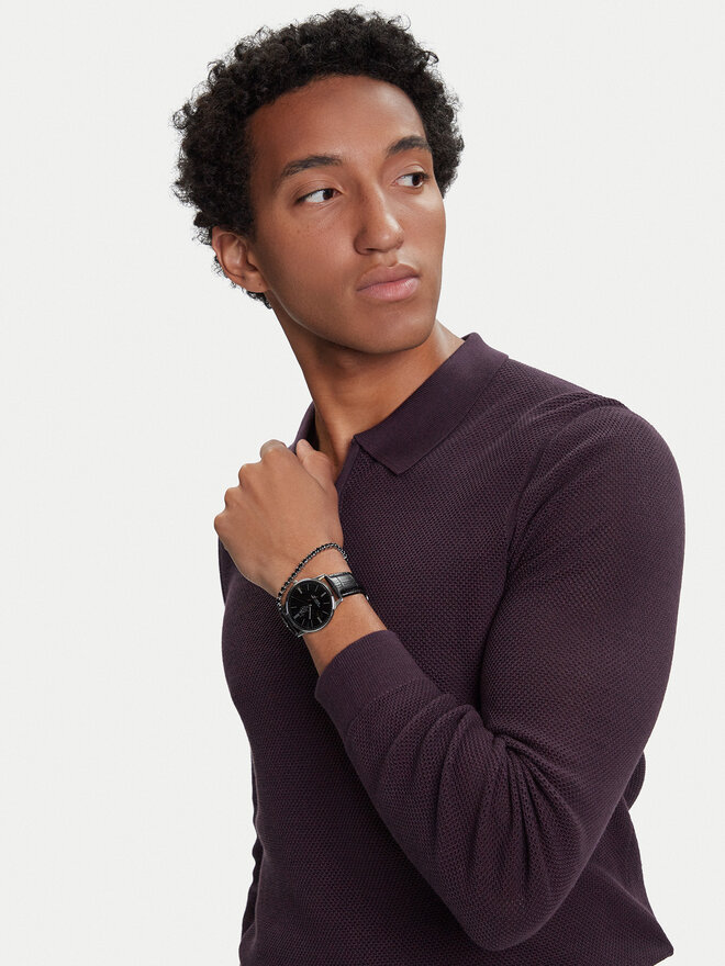 U.S. Polo Assn. Conjunto de reloj y pulsera U.S. Polo Assn. Jeremy USP6391TW Negro