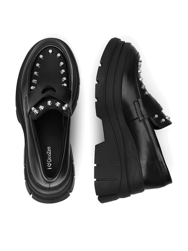 DeeZee Loafersy DeeZee 20253-5 Czarny