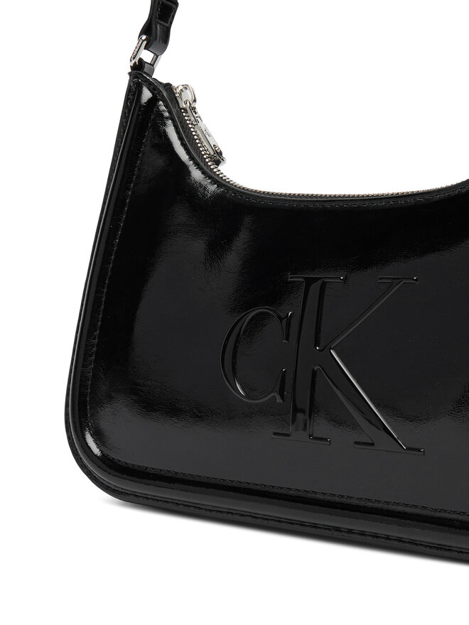 Calvin Klein Bolso Calvin Klein Bold Ck Metallic Shoulder Bag LV04F3332G Negro