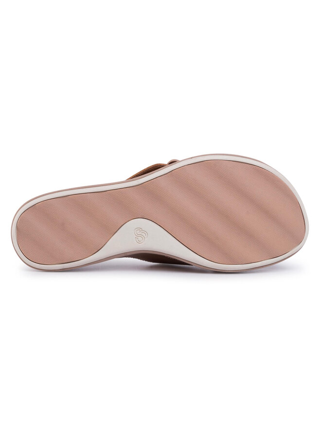 Pantoletten Clarks Step June Shell 261489204 Goldfarben | eschuhe.de