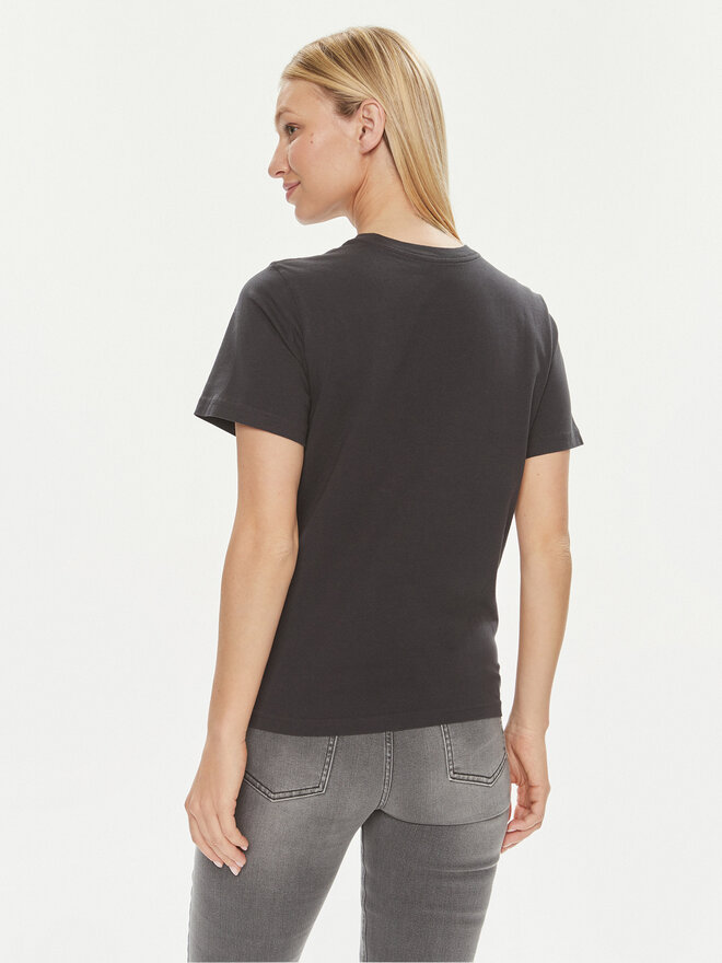 Wrangler Wrangler Póló 112350315 Fekete Regular Fit