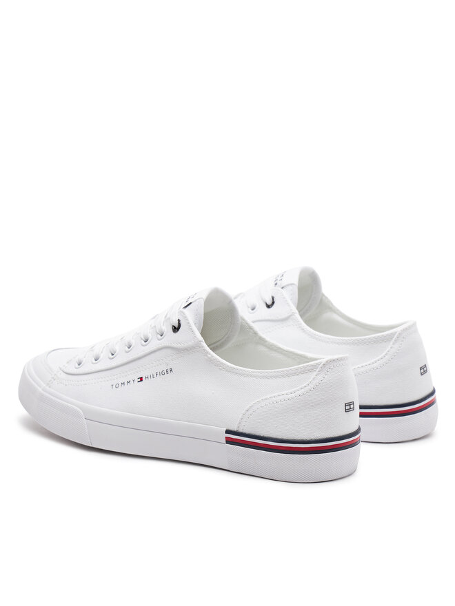 Tommy Hilfiger Tenisky Tommy Hilfiger Corporate Vulc Canvas FM0FM04954 Bílá