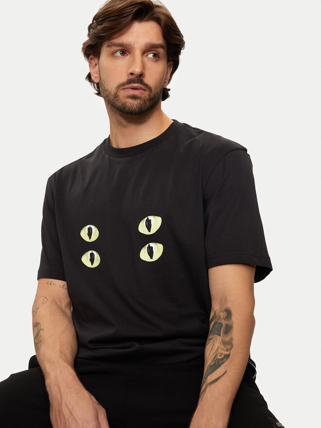HUGO HUGO Camiseta Dombreo 50530203 Negro Regular Fit