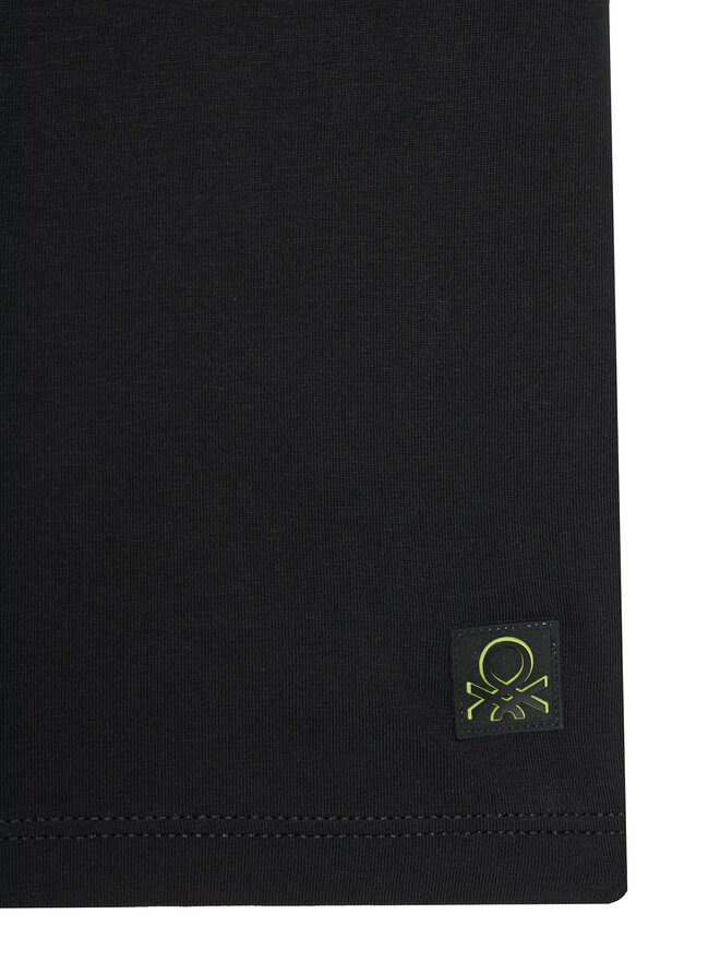 United Colors Of Benetton United Colors Of Benetton T-Shirt 35RYC10NC Μαύρο Regular Fit