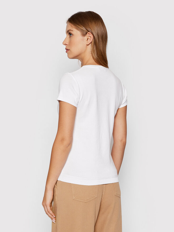 United Colors Of Benetton United Colors Of Benetton Marškinėliai 1091D1M10 Balta Regular Fit