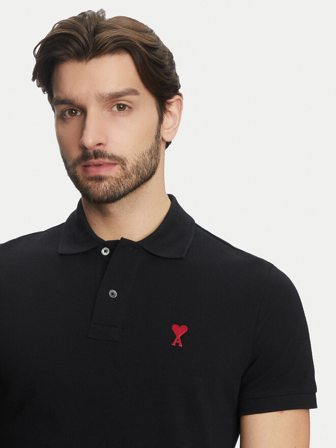 AMI PARIS AMI PARIS Polo BFUPL001.760 Negro Regular Fit