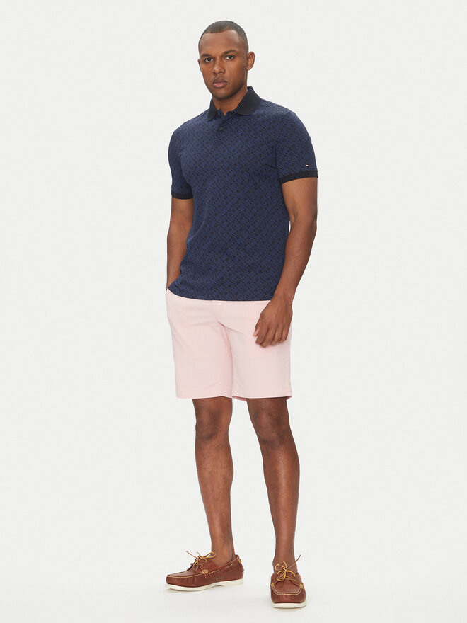 Tommy Hilfiger Tommy Hilfiger Pólóing Monogram MW0MW39218 Sötétkék Regular Fit