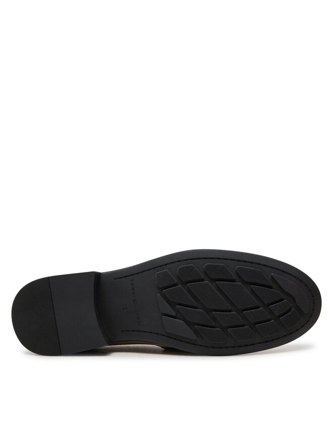 Tommy Hilfiger Slipper Tommy Hilfiger Th Leather Classic Loafer FW0FW07961 Khakifarben