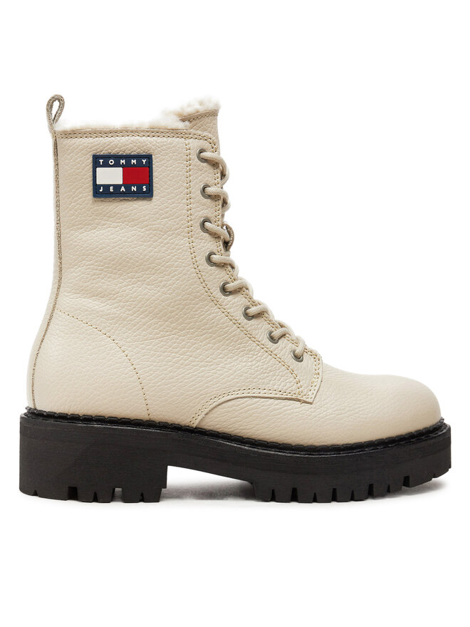 Tommy Jeans Μποτάκια Tommy Jeans Tjw Urban Boot Tumbled EN0EN02317 Μπεζ