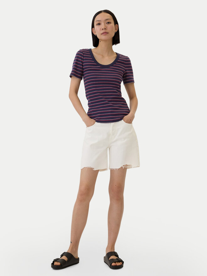Gap Gap Póló 541064-02 Sötétkék Regular Fit