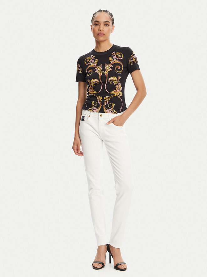 Versace Jeans Couture Versace Jeans Couture T-Shirt 78HAH6P8 Μαύρο Slim Fit