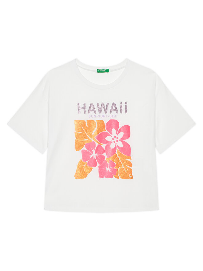 United Colors Of Benetton United Colors Of Benetton Majica 35RYC10OZ Vijolična Regular Fit