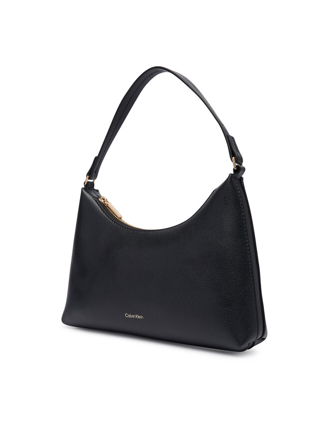 Calvin Klein Handtasche Calvin Klein Foil Logo Small Shoulder Bag LV04F3890G Schwarz