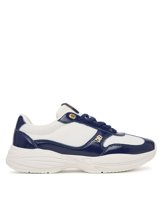 Tommy Hilfiger Sneakers Tommy Hilfiger Modern Runner Shiny Leather FW0FW09413 Dunkelblau
