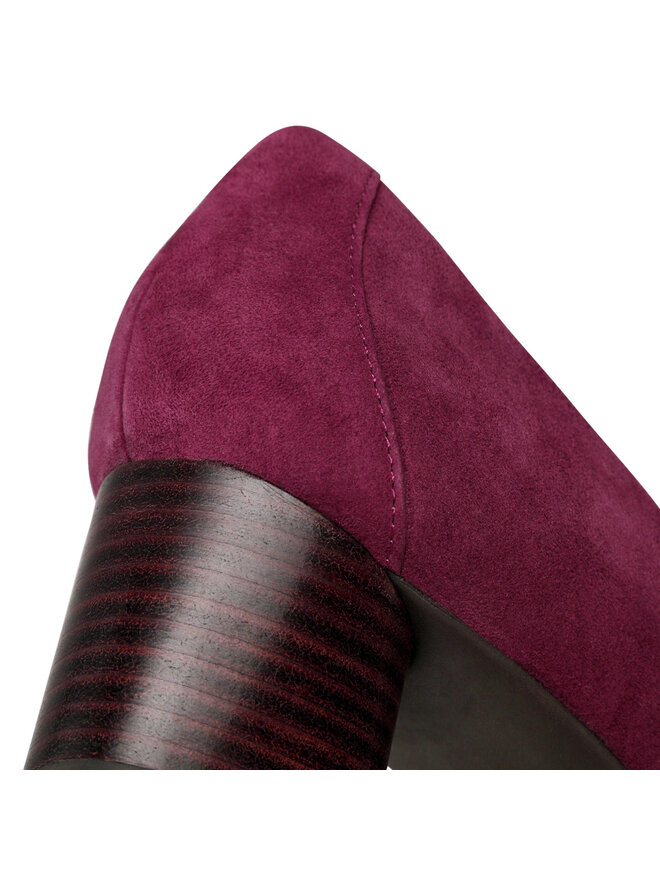 Półbuty Clarks Un Cosmo Dress 261624014 Bordowy | eobuwie.com.pl