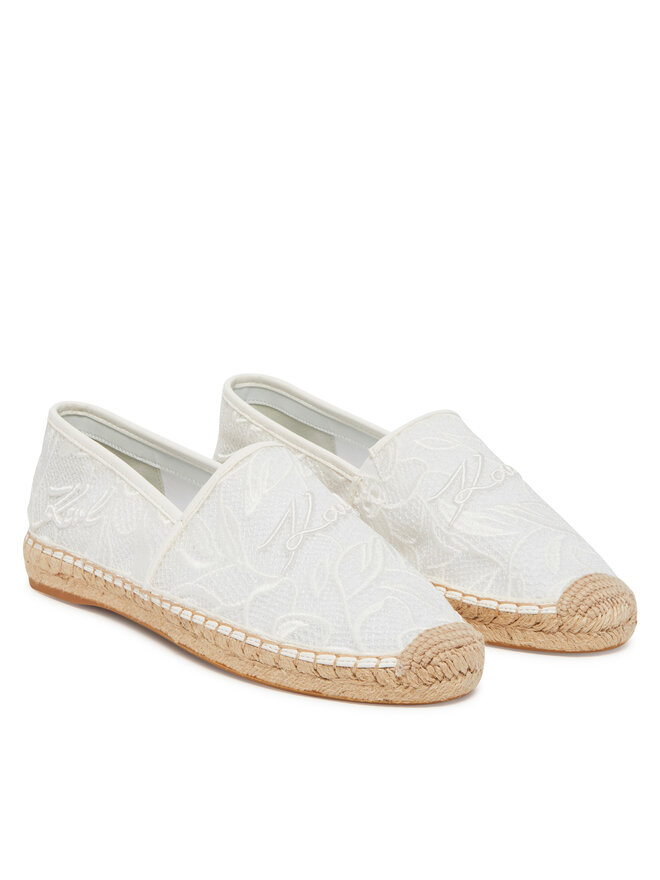 KARL LAGERFELD Espadrile KARL LAGERFELD Kamini KL80121A Alb