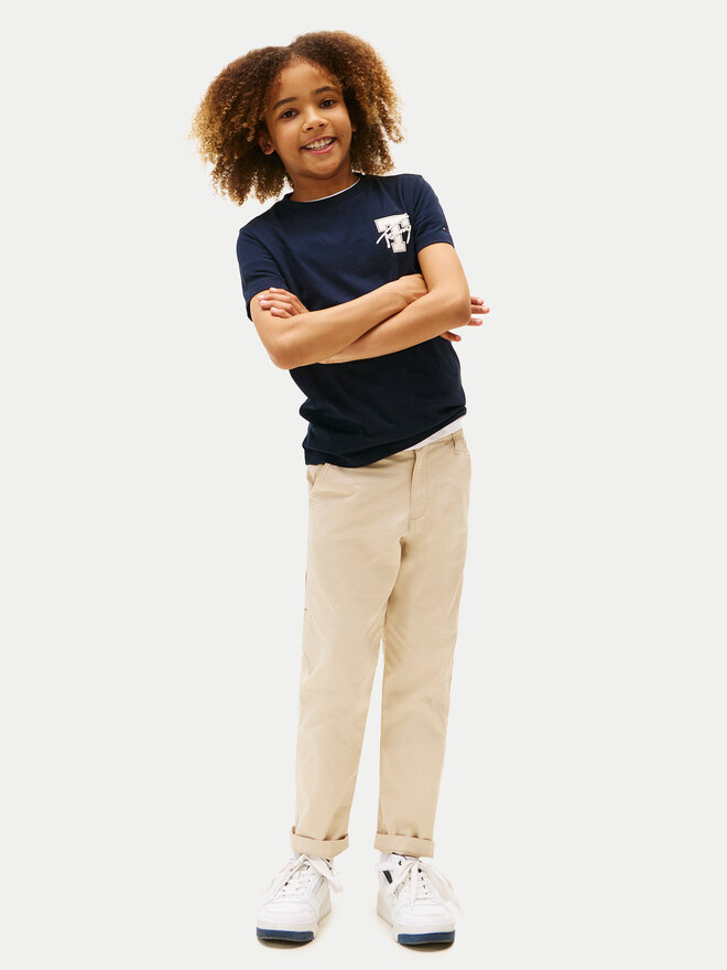 Tommy Hilfiger Tommy Hilfiger T-shirt Varsity Graphic KB0KB09868 Tamnoplava Regular Fit