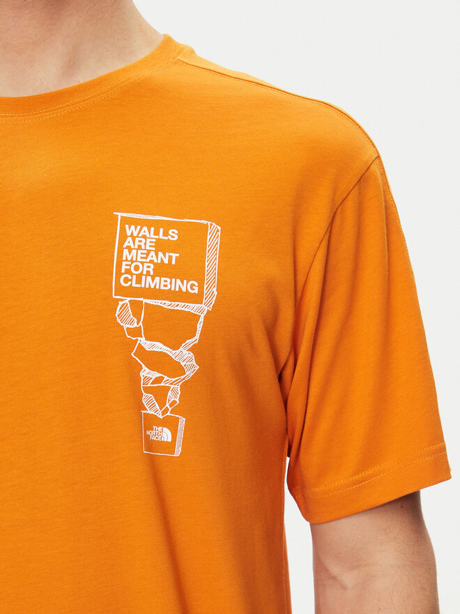 The North Face The North Face T-Shirt NF0A87FF Πορτοκαλί Regular Fit