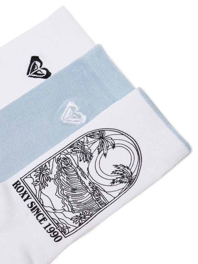 Roxy Calcetines Roxy AS_ROXY_05W_SS25 (3-PACK) Blanco