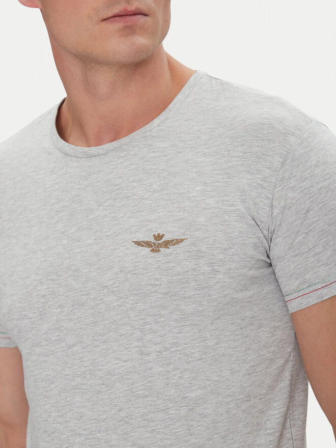 Aeronautica Militare Aeronautica Militare Camiseta AM1UTI003 Gris Regular Fit