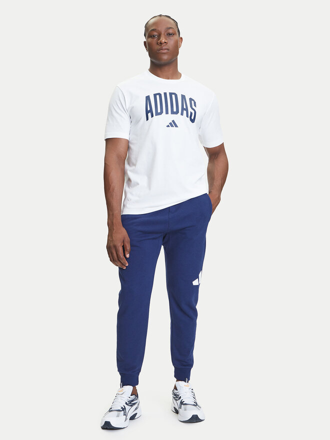 adidas adidas Marškinėliai Collegiate Lineage Graphic JM6416 Balta Regular Fit
