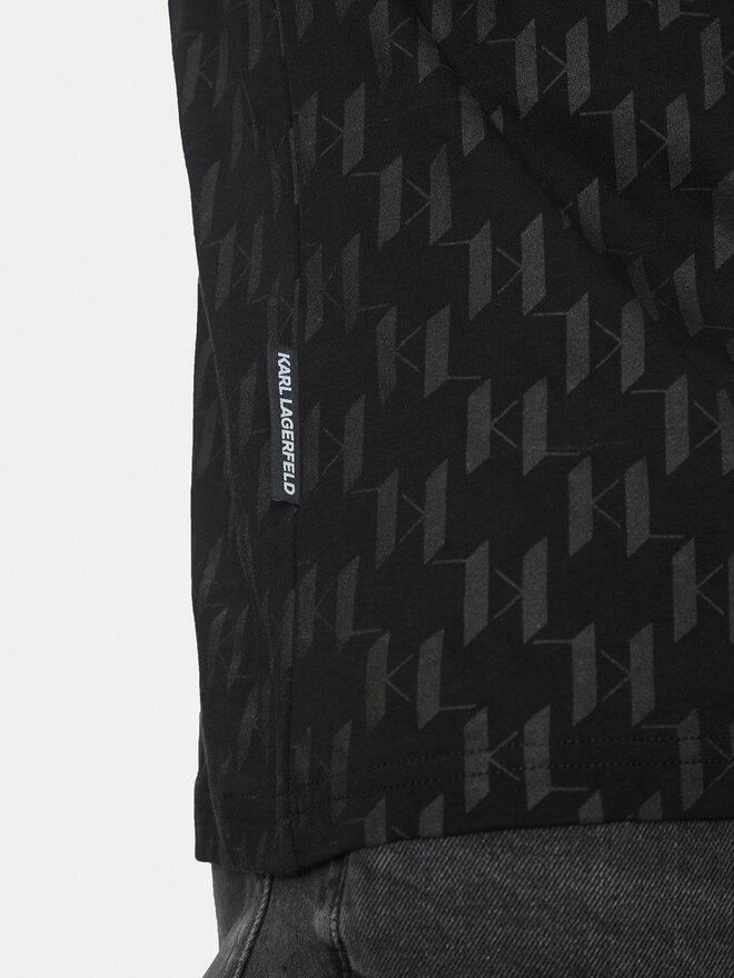 KARL LAGERFELD KARL LAGERFELD Póló 755074 552251 Fekete Regular Fit