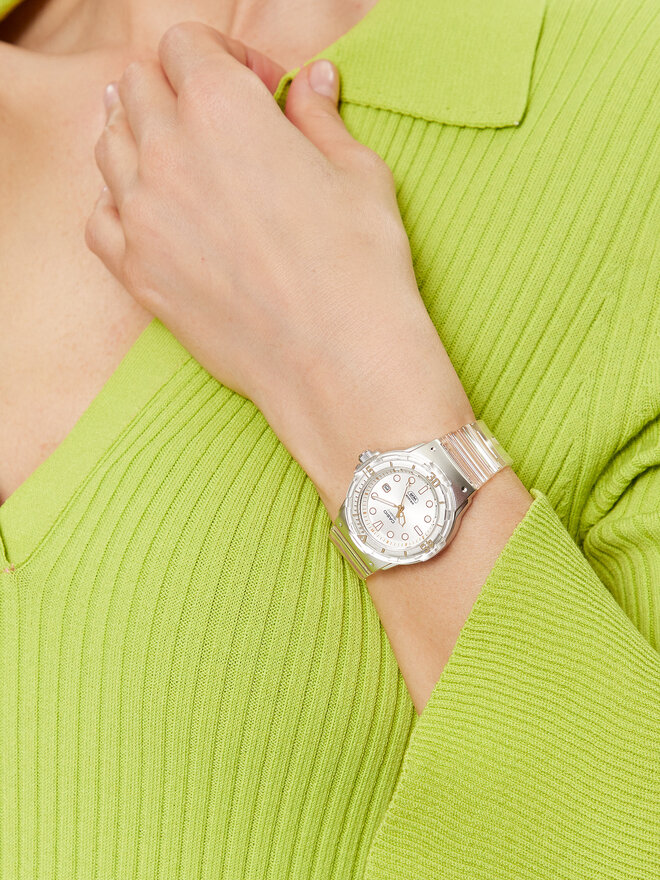 Casio Pulkstenis Casio Lady Translucent LRW-200HS-7EVEF Caurspīdīgs