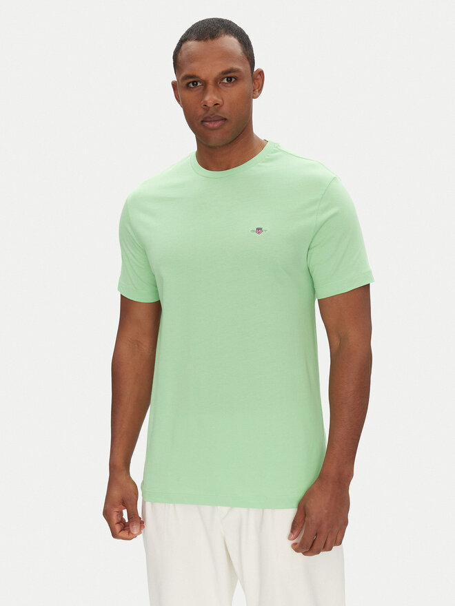 Gant Gant Camiseta Shield 2003184 Verde Regular Fit