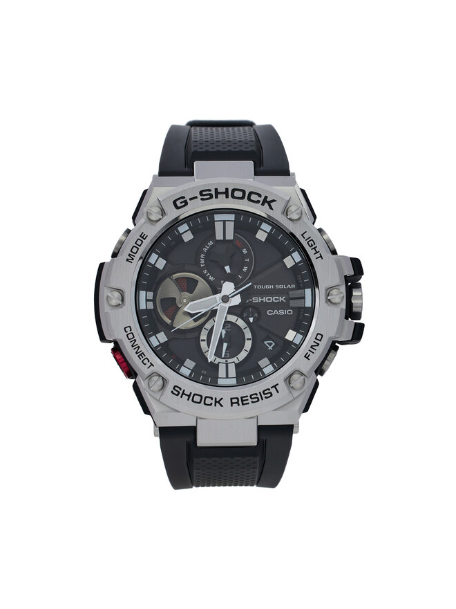 G-Shock Zegarek G-Shock GST-B100-1AER Srebrny