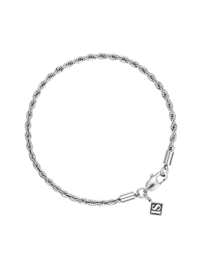ICED STUFF Pulsera ICED STUFF Rope Oro blanco