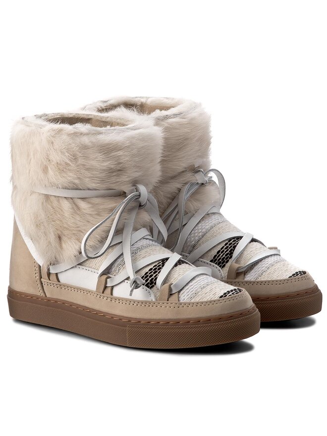 Inuikii Schneeschuhe Inuikii Sneaker Wedge Rabbit 30150 Beige