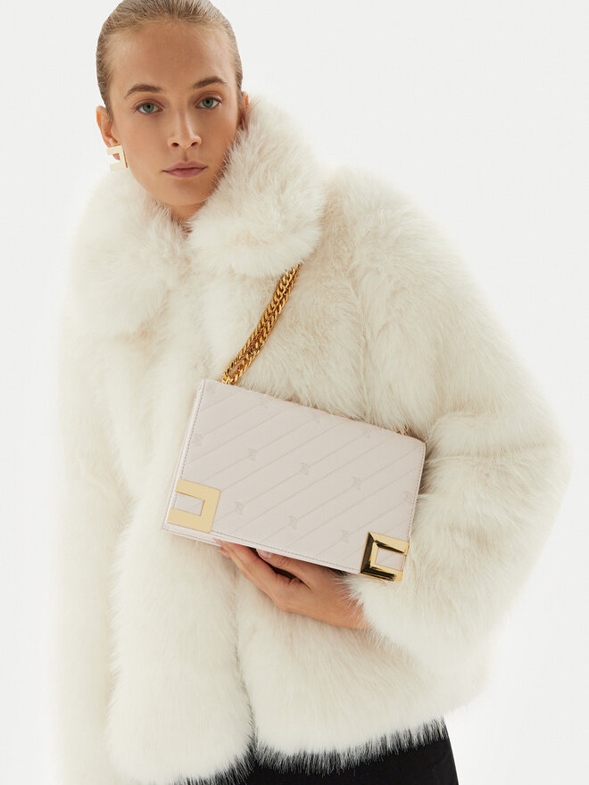 Elisabetta Franchi Torebka Elisabetta Franchi BS-54A-46E2-V320 Écru