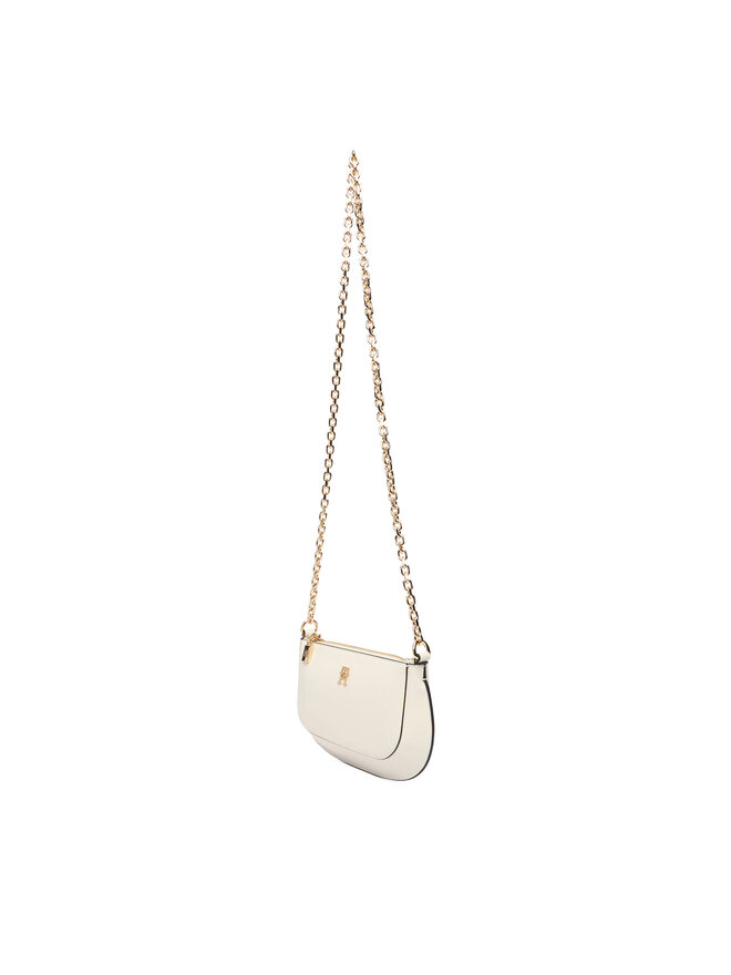 Tommy Hilfiger Handtasche Tommy Hilfiger Th Glam Mini Chain Crossover AW0AW18142 Creme