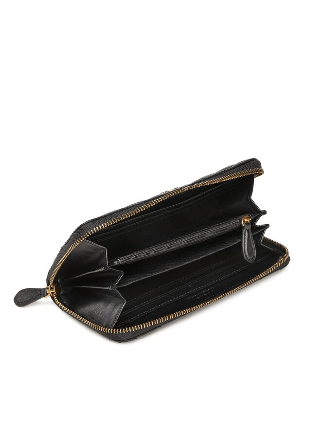 PINKO Duży Portfel Damski Pinko Ryder Zip Around PE 23 PCPL 100250 A0GK Czarny