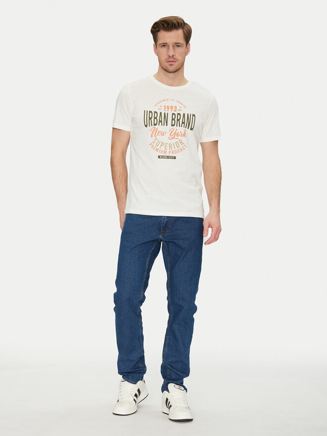 Blend Blend Camiseta 20717759 Blanco Regular Fit