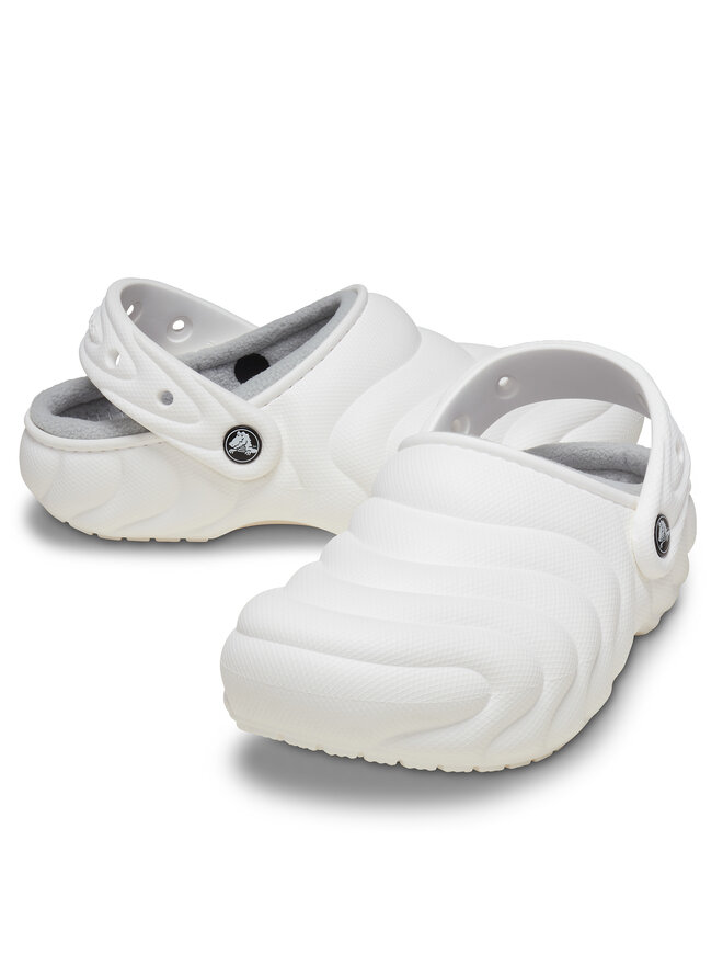 Crocs Чехли Crocs Classic Lined Overpuff Clog 210059 Бял